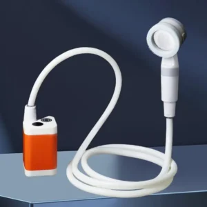 Rechargeable 4000mAh Electric Camping Shower Pump – 2 Spray Modes