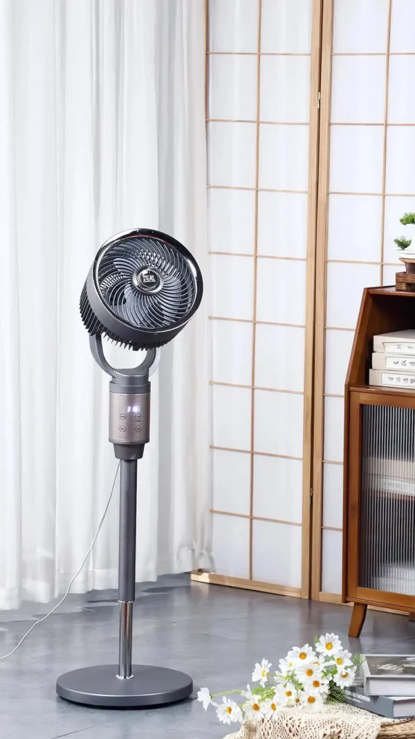Electric remote control cooling fan with water mist and adjustable height – ideal for outdoor and household use