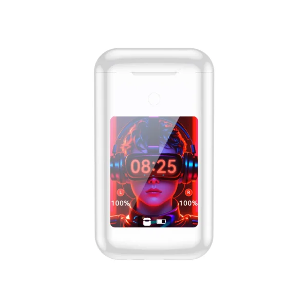 A98 BOX 3-in-1 Smart Wireless Earbuds – ANC/ENC + Power Bank + Flashlight with Touch Screen & 5000mAh Battery - Image 2