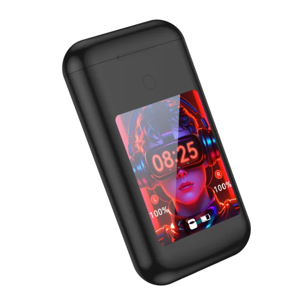 A98 BOX 3-in-1 Smart Wireless Earbuds – ANC/ENC + Power Bank + Flashlight with Touch Screen & 5000mAh Battery - Image 3