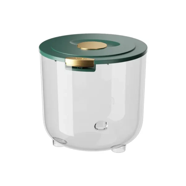 Sealed Rice Storage Bucket – Large Capacity Round Kitchen Container | Moisture-Proof & Clear Design - Image 3